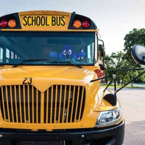 Wayne Drop driving school bus