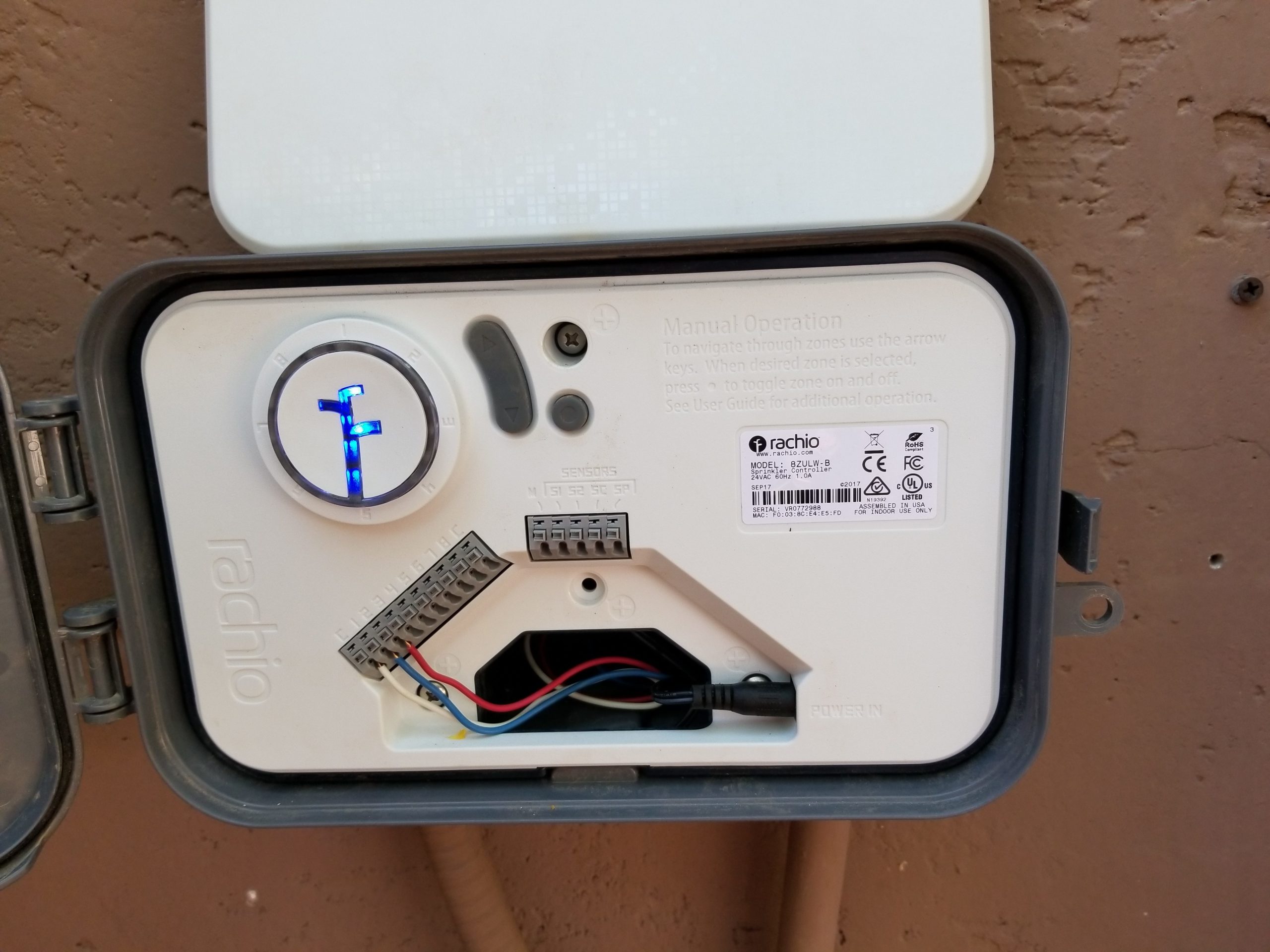 Irrigation System: Rachio Smart Irrigation Controller