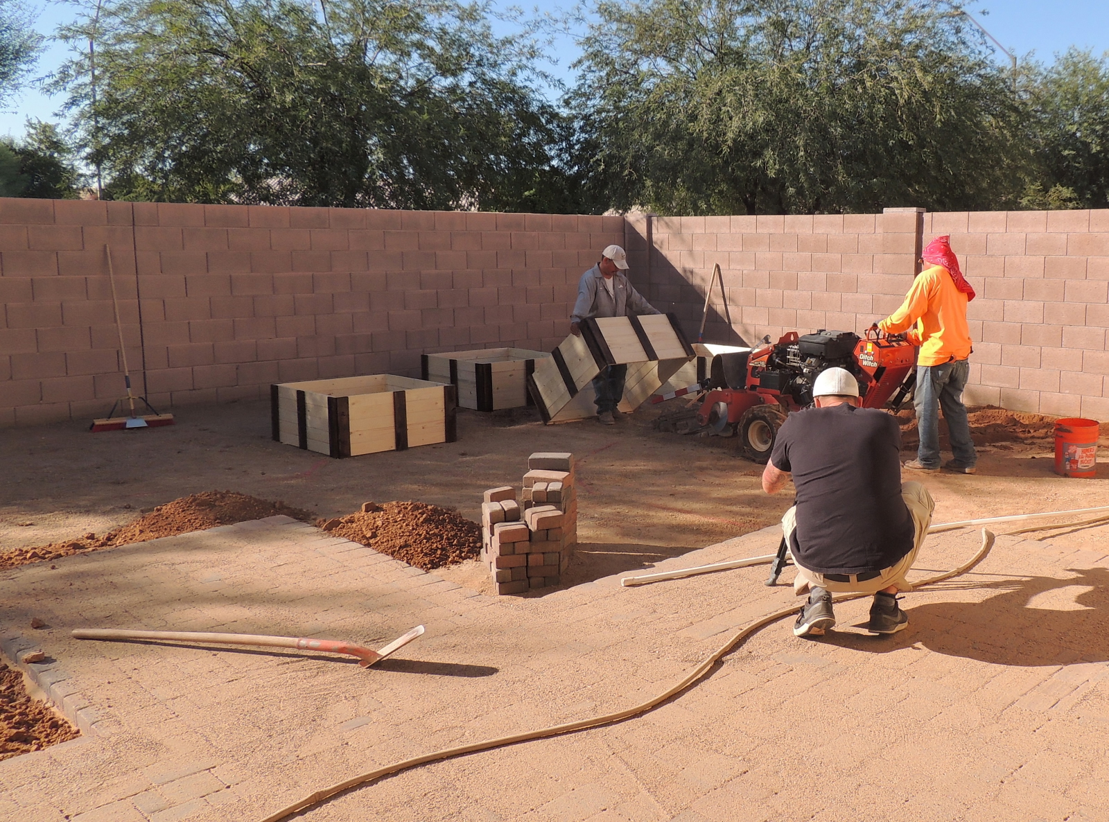 trenching-irrigation-line