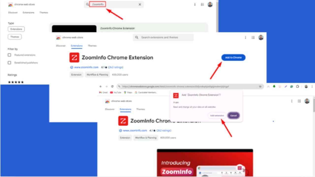 ZoomInfo Chrome Extension