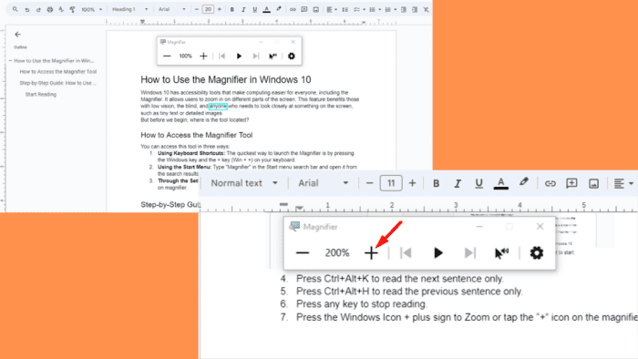 How to Use the Magnifier in Windows 10