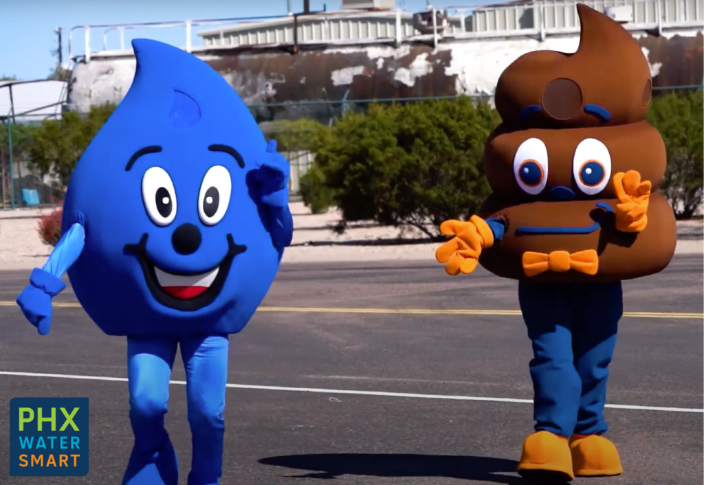 Wayne Drop hanging out with his friend Loo Poo in Phoenix.